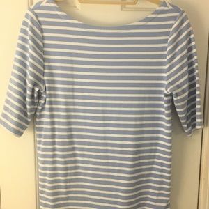 Kate Middleton Style Breton Striped Shirt Top